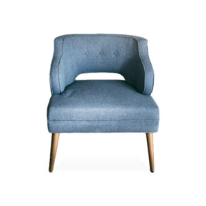 Home single blue fabric chair